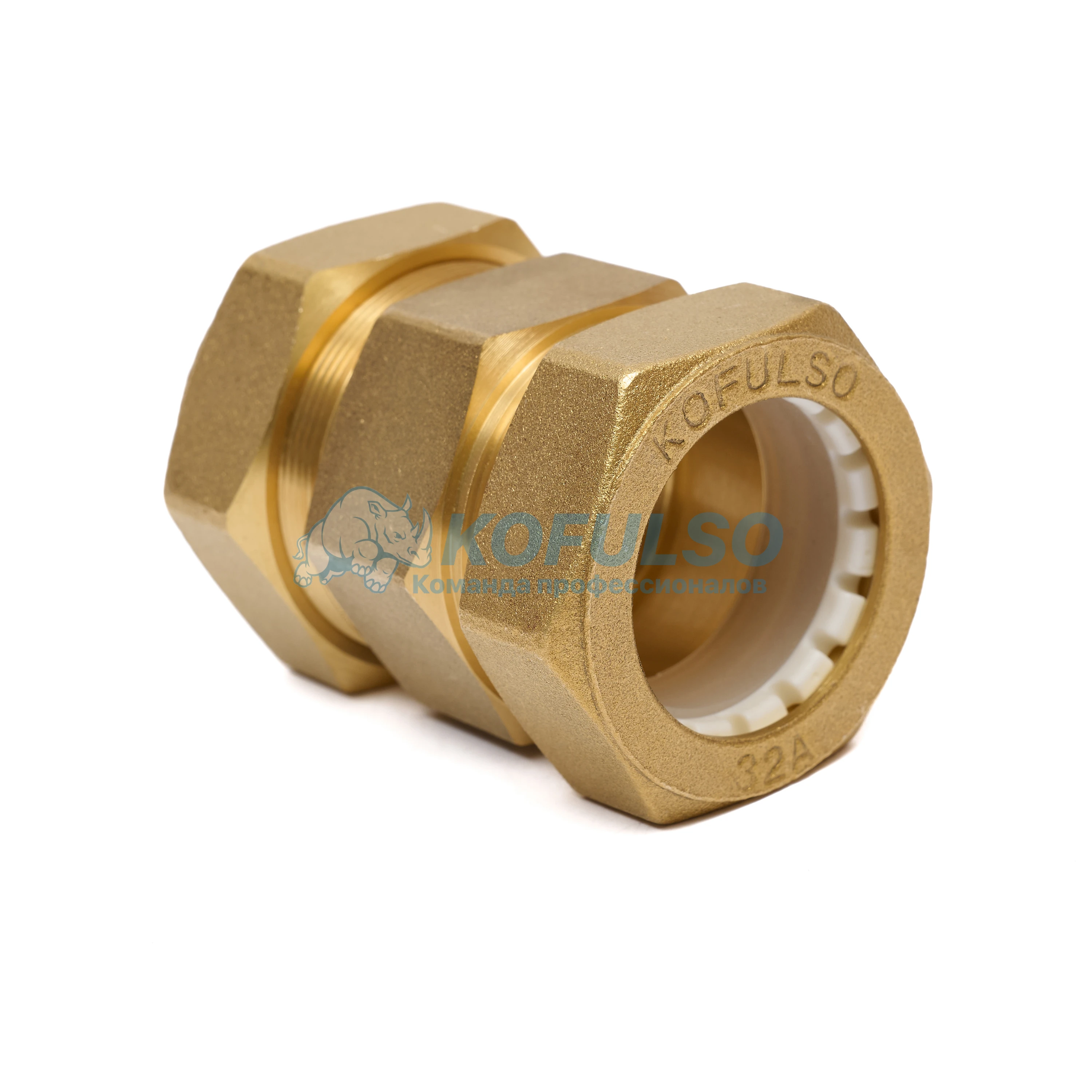 Муфта Kofulso 1 1/4 дюйма для соединения двух гофрированных труб